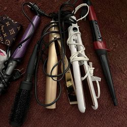 7 curling irons and hair straighteners