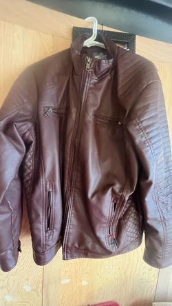 Brown Leather Moto Jacket
