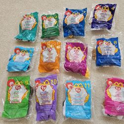 McDonald's Happy Meal Mini  Beanies  Beanie Babies Collection  Collectable Mini Beanies
