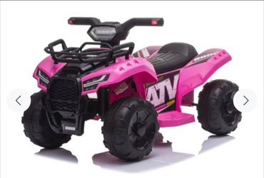 Electric - Rechargeable Kids 4 Wheeler ATV Ride On Car
