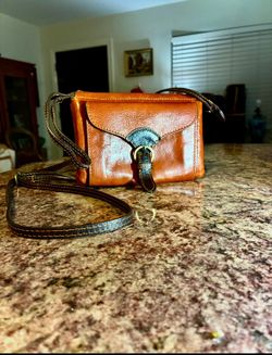 VTG 1992 FIRENZE Italian Leather Crossbody Riding Bag - Excellent!