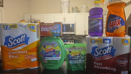 🔥 Gain Laundry Bundle + Toilet Paper & Paper Towels