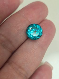 Vivid blue faceted precious gem 💎 for engagement ring, anniversary, birthday gift, wife, girlfriend, men's jewelry,  pendant necklace, bracelet! Cert