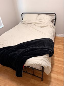 King Bed Frame & Mattress Set – Metal Frame Included