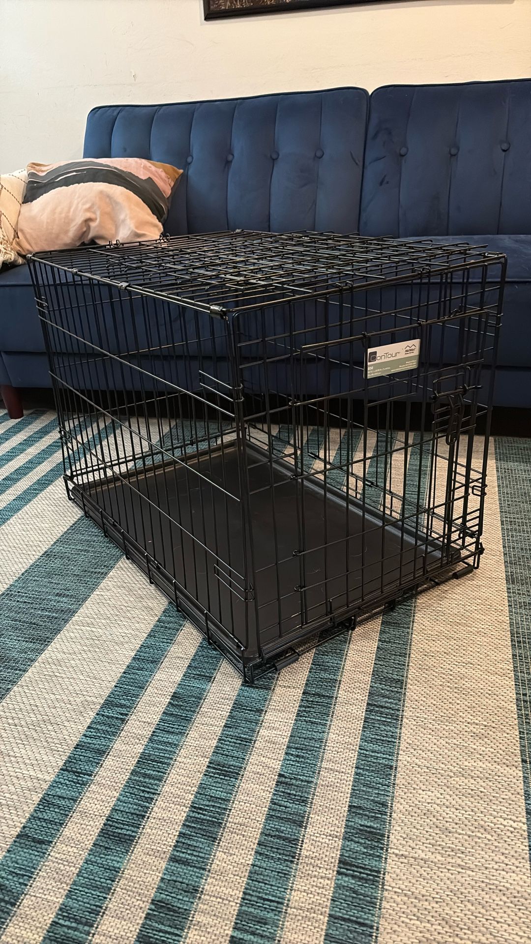 MidWest iCrate Fold & Carry Single Door Collapsible Wire Dog Crate, 36 inch