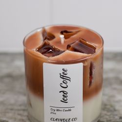 Iced Coffee Candle - 10oz Organic Soy Wax 