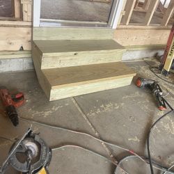 Garage Door Step. Interior  