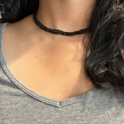 Spinel Semi Precious Stone Multistring Necklace - Sparkling  5 String Necklace