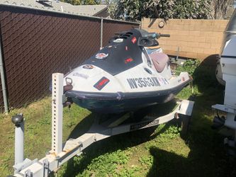 Jet ski and trailer