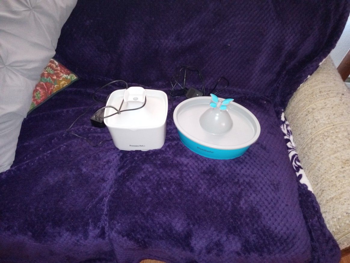 Two Really Nice Pet Water Fountains 
