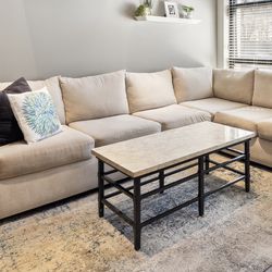 Tan Sectional Couch 
