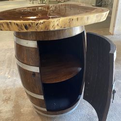 Barrel with epoxy Top 