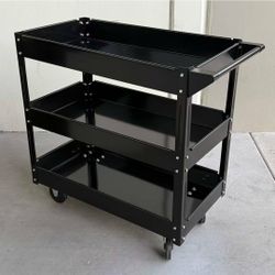 NEW Utility Cart Tool Storage Rolling Cart Mechanic Shop Shelf Cart
