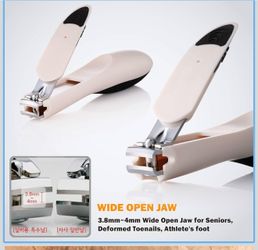 Nail Clipper! World No. 1 Extra Large Toenail Clipper 5.5" Long, 4mm Wide Open