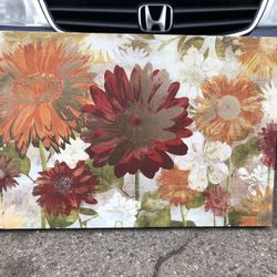 Canvas style floral, painting