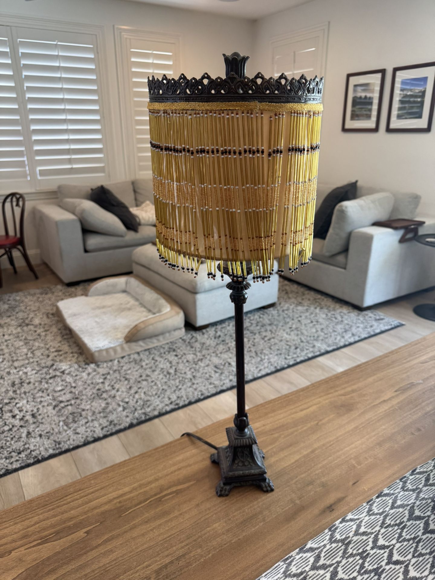Vintage bead lamp
