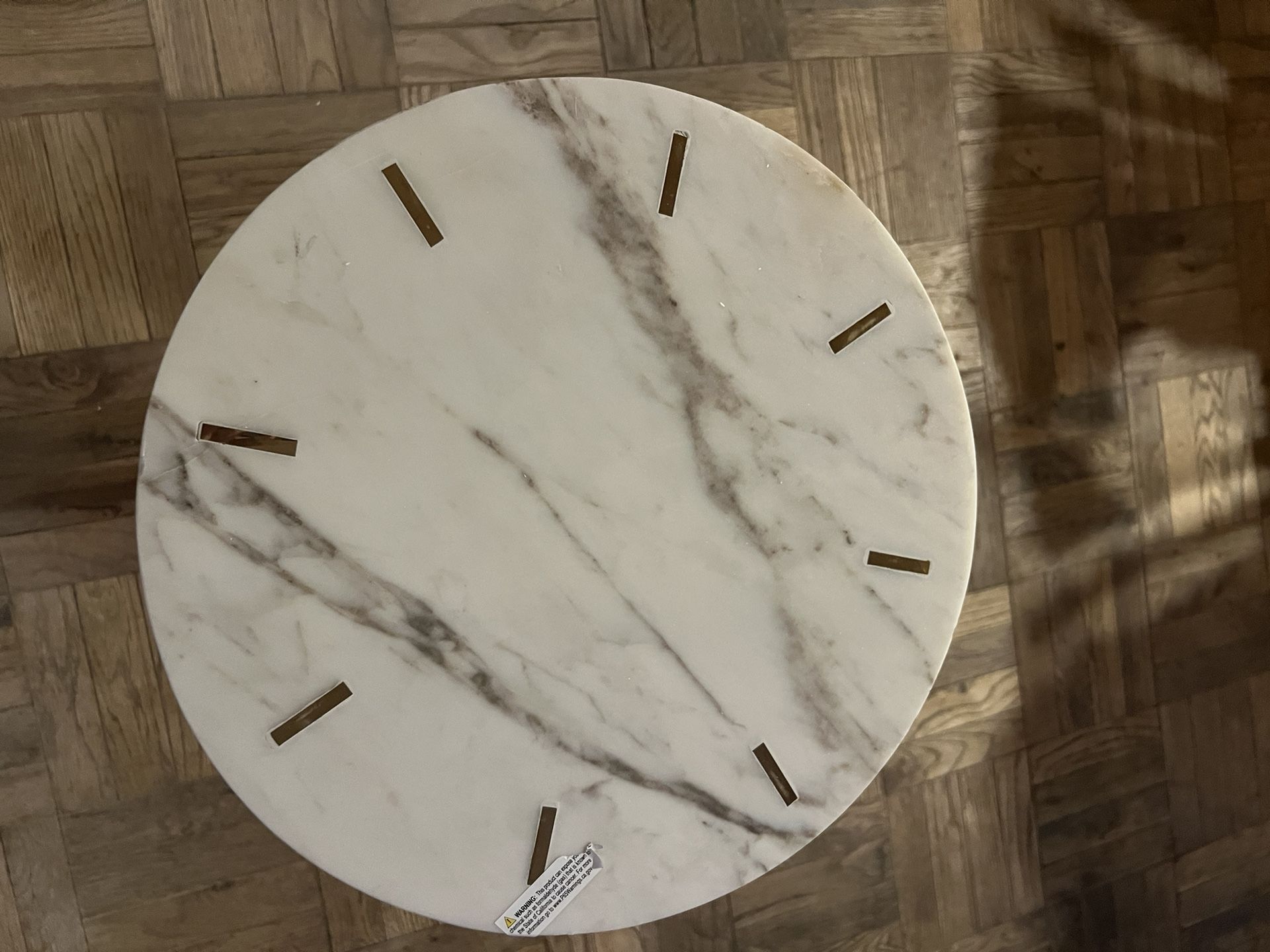 Beautiful Hand Crafted Marble Top Accent Table