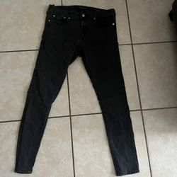 Pacsun men’s black skinny jeans