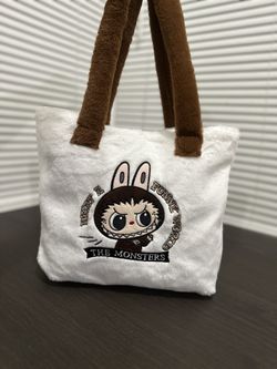 White Labubu Tote