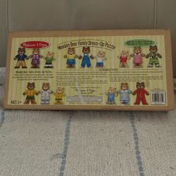 Wooden Bear Family Dress-up Puzzle