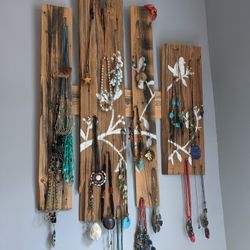 Jewelry Organizer, Barn Wood