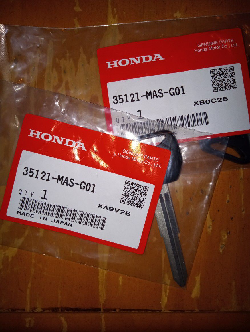 OME Blank Honda Motorcycle Key