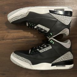 Jordan 3s Black And Mint Green Size 12