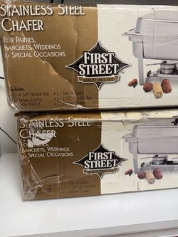 First Street Stainless Steel Chafer Set (x2) Food Warmer