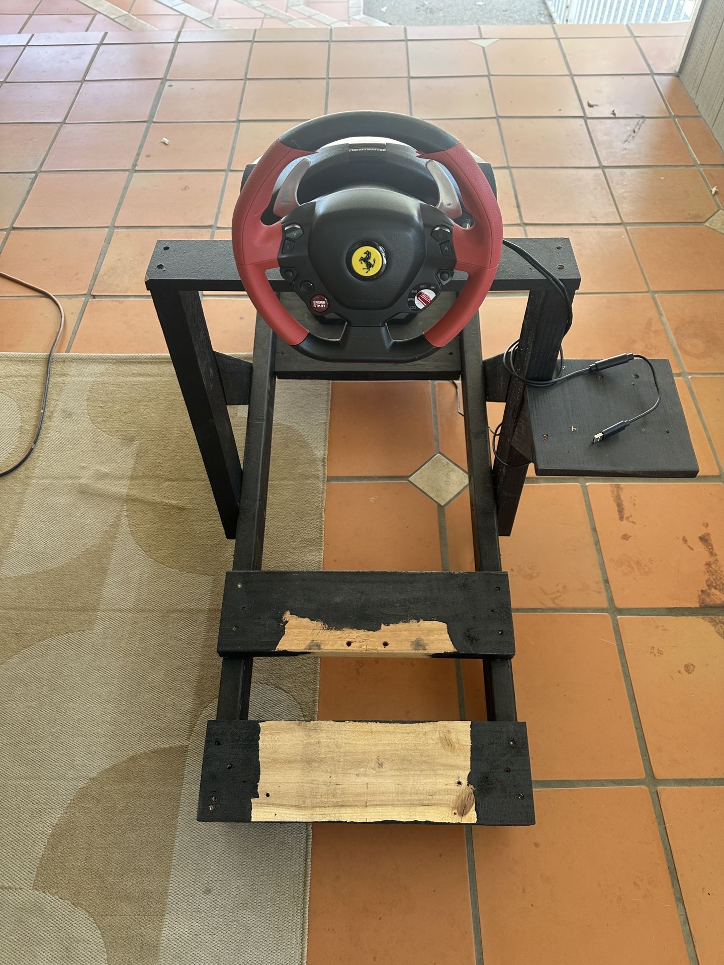 Sim Racing DIY Cockpit / Thrustmaster Ferrari Spider 458 Wheel/Pedal Set