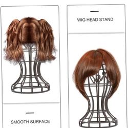 BESTYASH Wig Stand Hat Display 2pcs Wig Holder Stand for Cosmetology Personal Use Hairdressing Students