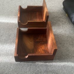 CB2 wooden bike storage shelves
