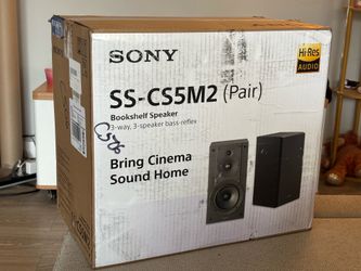 BRAND NEW NEVER OPENED Sony SS-CS5M2 Bookshelf Speaker Pair