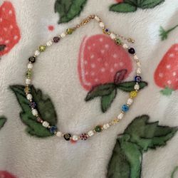 Pearl Floral Necklace 
