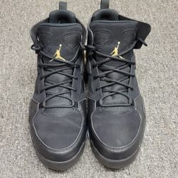 Nike Air Jordan Flight Club 91 Black Metallic Gold Shoes DC7329-007 Men's 11