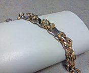 Men's stainless steel link bracelet