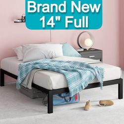 Brand New 14 Inch Heavy Duty Modern Platform Full Size Bed Frame 