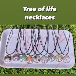 Tree Of Life Necklace Crystal Quartz!!! Great Gift