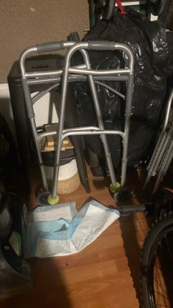 Adult Walker And Crutches