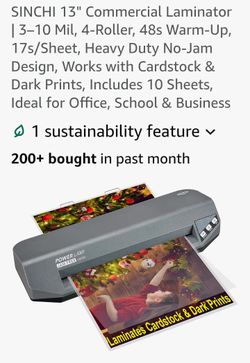 SINCHI 13" Commercial Laminator Machine