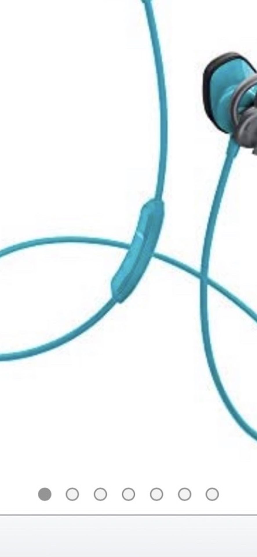 Bose Soundsport Wireless Sweat Resistant In Ear Earphones/Headphones - Aqua