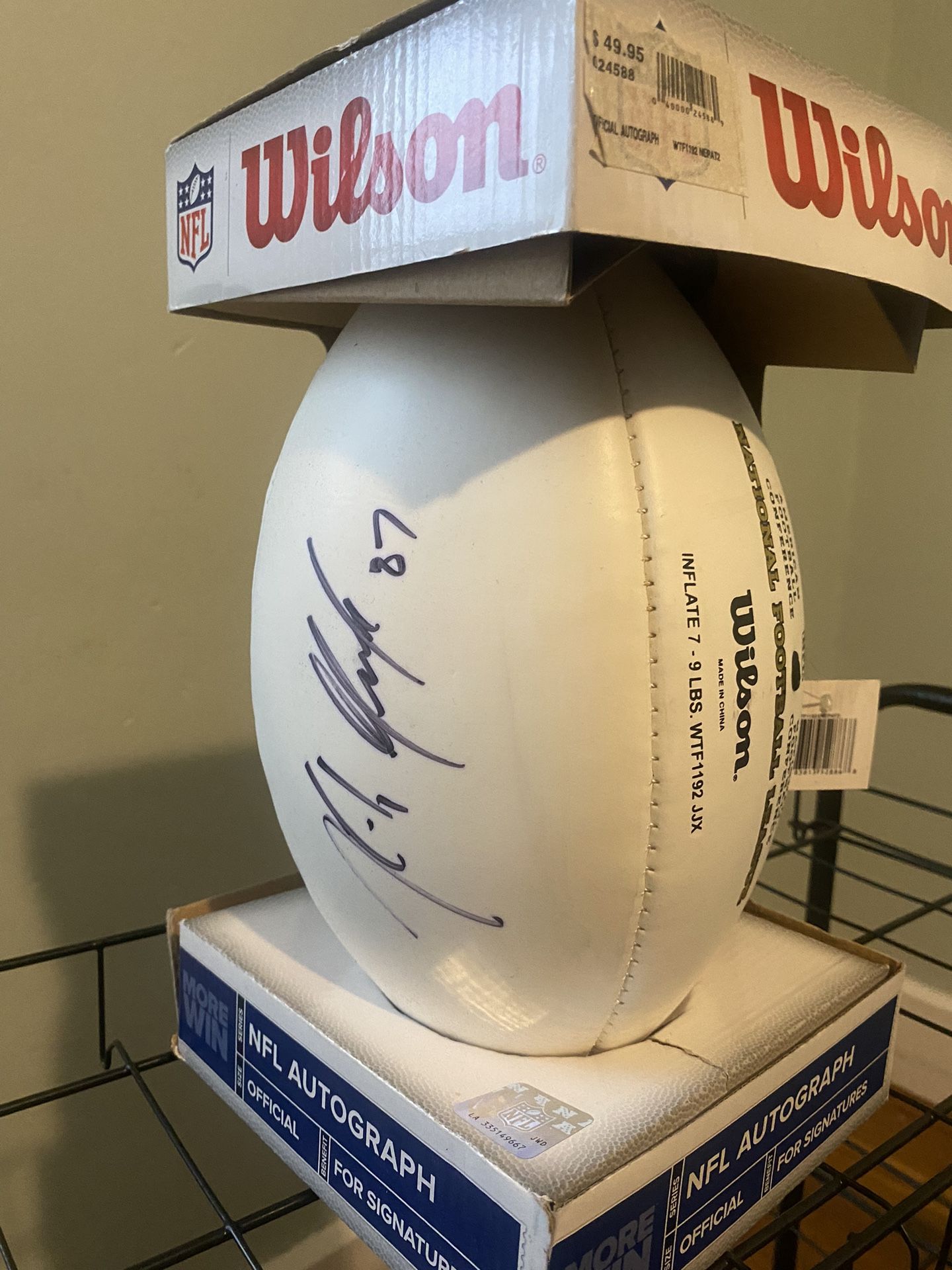 Gronk Signed Football