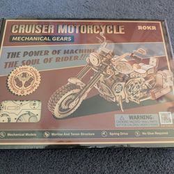 Cruiser Motorcycle 3D Wooden Puzzle 