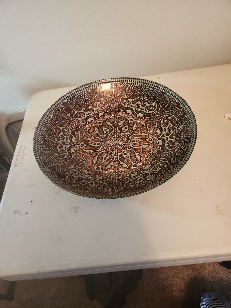 Gold/glass Decor Bowel