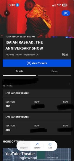 Isaiah Rashad: The Anniversary Show – 2 Tickets