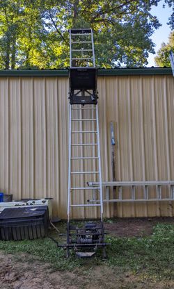 TranzSporter TP400 Material Lift / Ladder Hoist — Shingle Lift, 400 lb, Lifan Gas, 36 ft Track