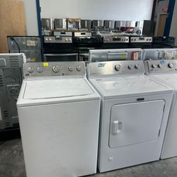 Heavy Duty Loads Ma ytag Wash er Elec tric Dr yer Set Ask about Availability