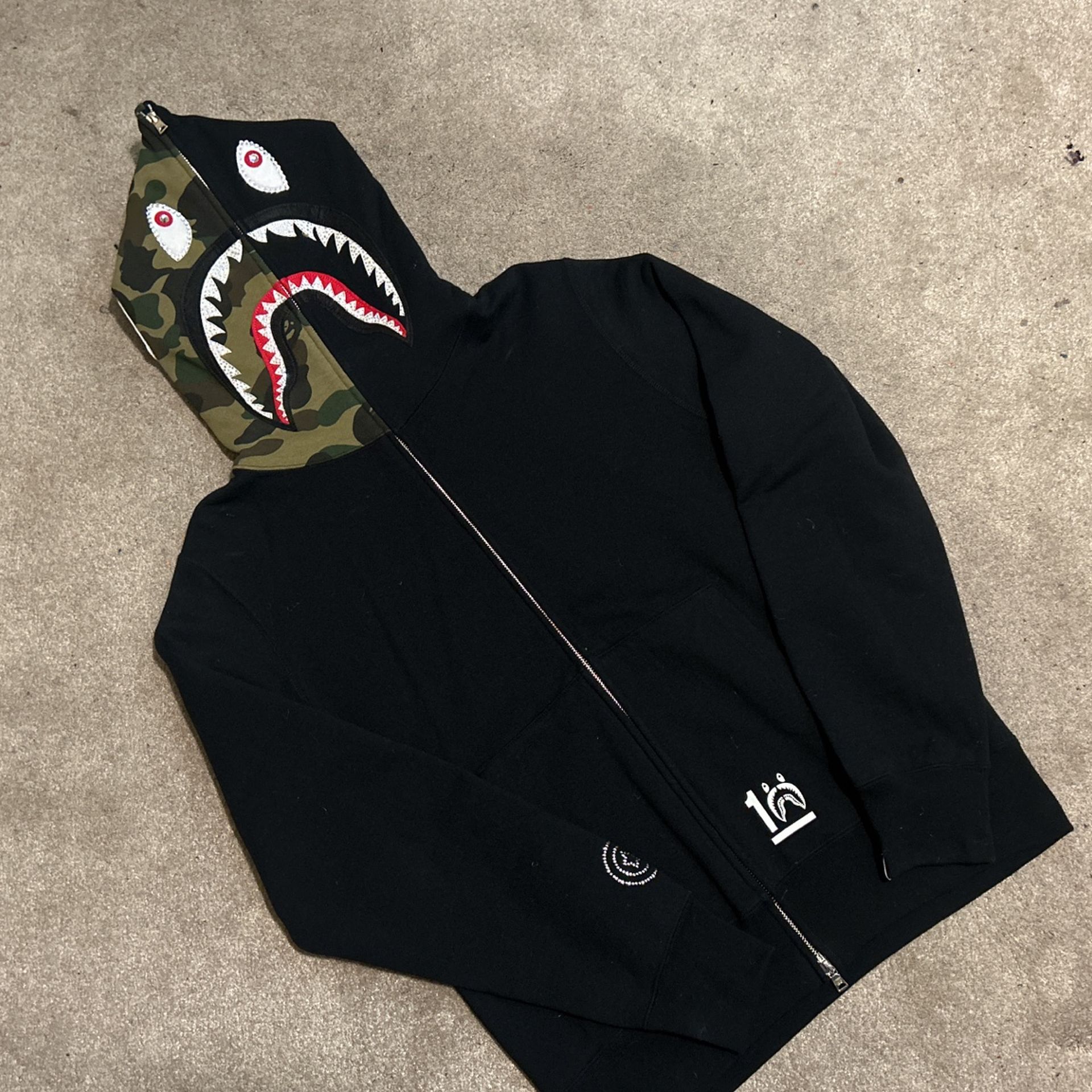Bape Shark Hoodie Swarovski Men’s L