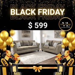 Sofa & Loveseat Brown 😍❤️☺️🚛