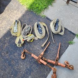 Ratchet And Safety Straps 
