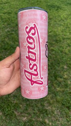 Pink HK Astros 20oz Tumbler